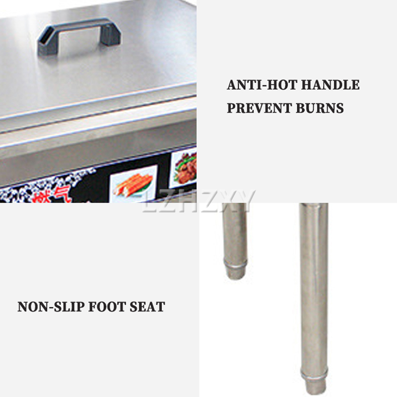 Countertop Deep Fryer With Timer - 35L Commercial Countertop Gas Deep Fryer