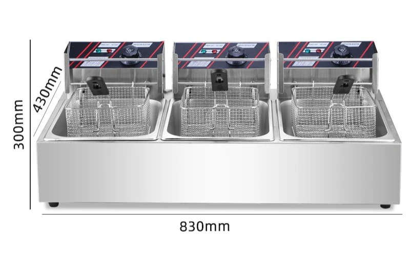 Electric Fryer Commercial 20L - Commercial Automatic Deep Fryer 10L/20L/30L Stainless