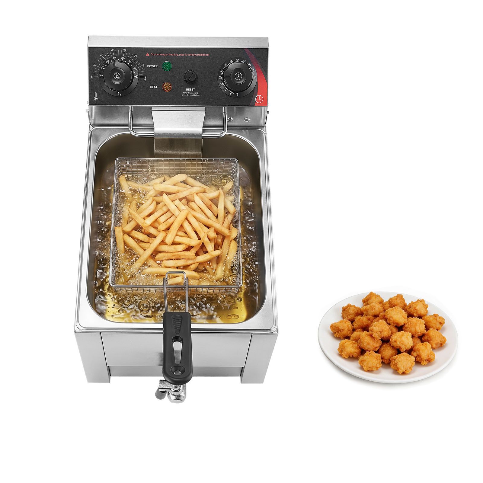 Fryer Basket Commercial Stainless - Commercial Electric Deep Fryer, Oil Filtration