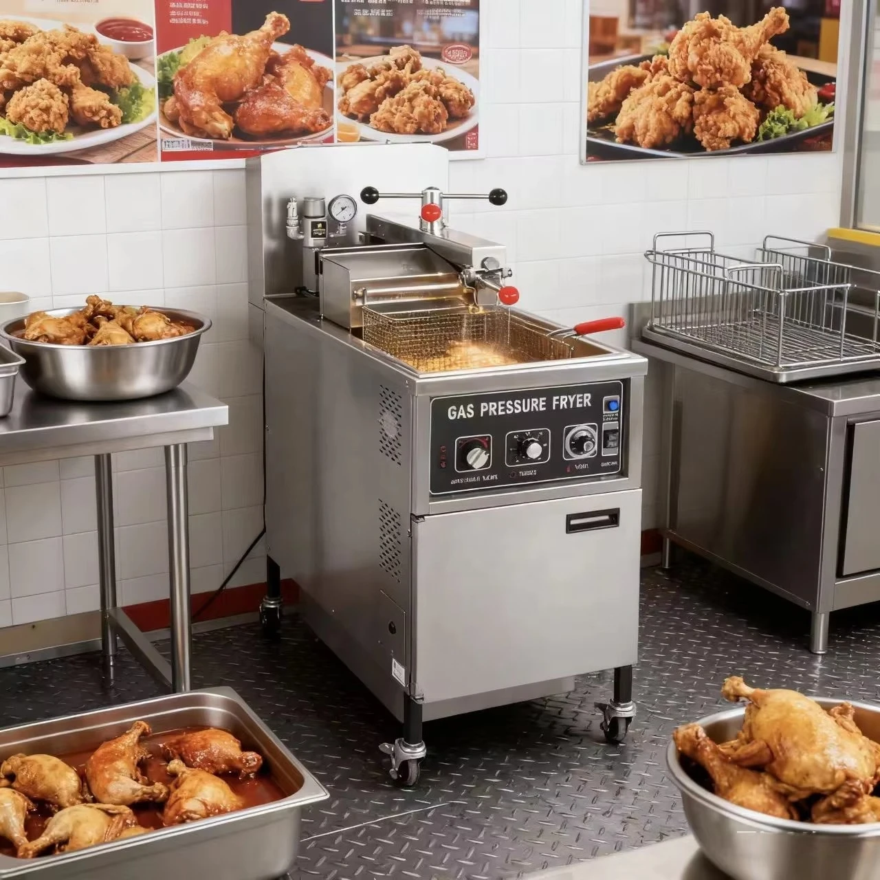 Pressure Fryer Commercial Chicken - 25L Commercial Manual Control Pressure Fryer