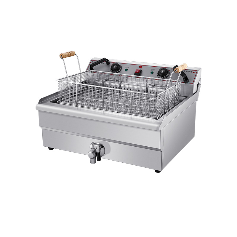 Electric Fryer Commercial 20L - Tuolun Commercial Double Cylinder Electric Fryer