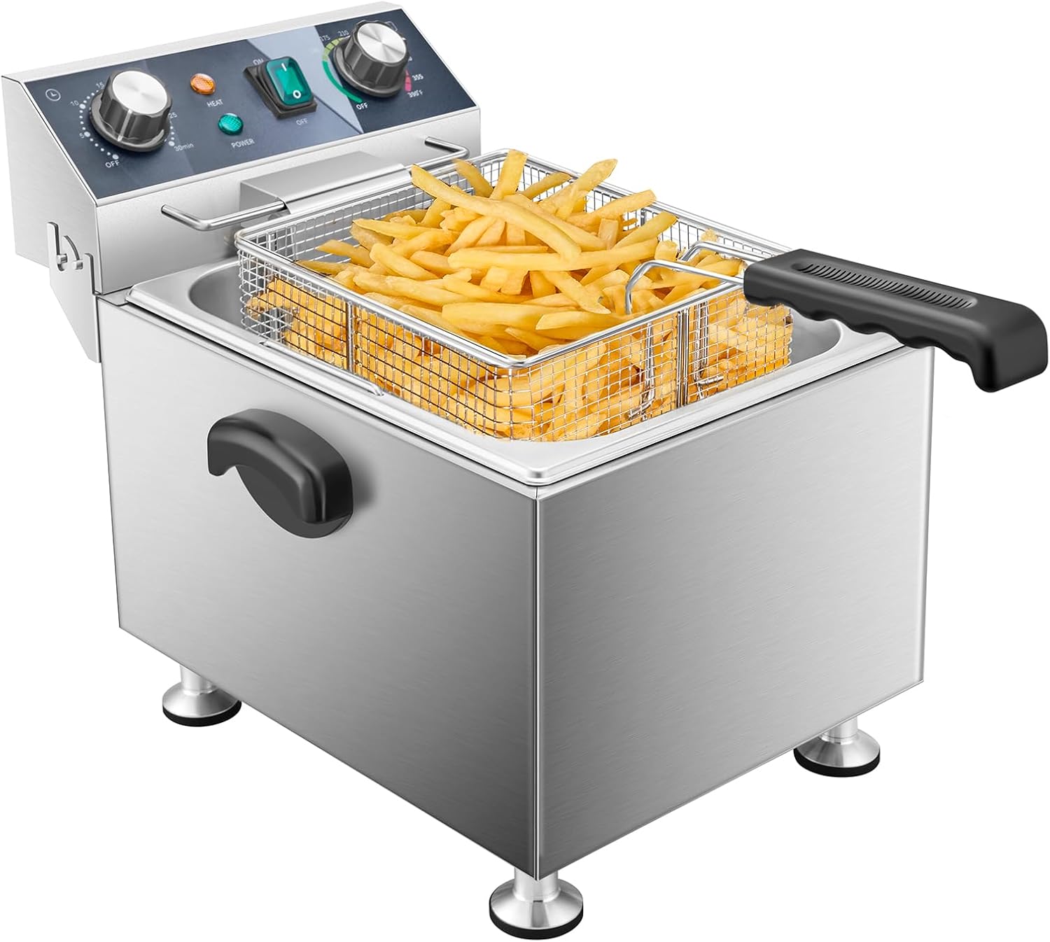 Fryer Basket Commercial Stainless - ^Electric Deep Fryer - 13L 13.7QT