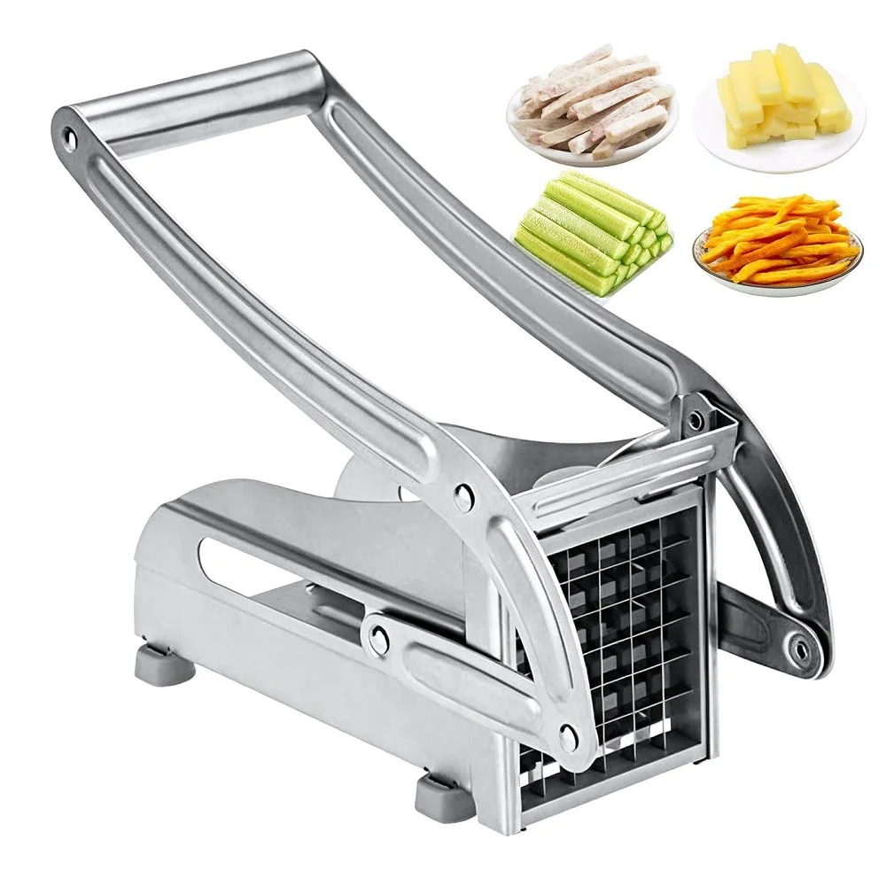 Commercial French Fry Cutter - Stainless Manual Potato Cutter French Fry