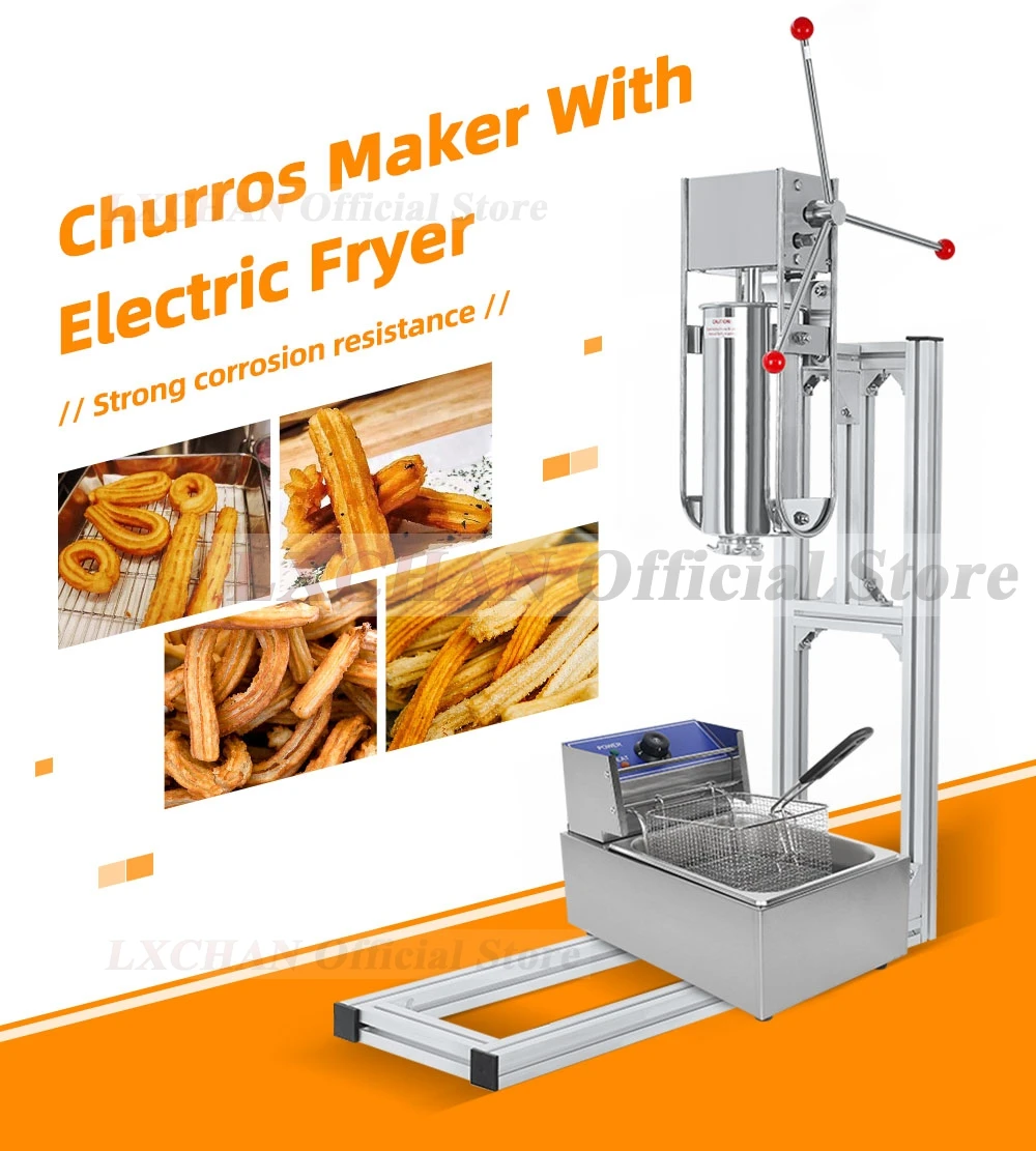 Electric Churro Maker Machine - 5L Spanish Churros Maker Kinnerberry/Jizzy Fruit/Latin
