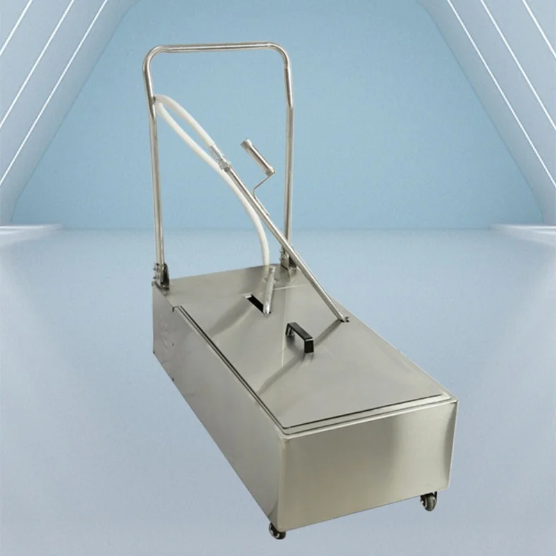 Fryer Oil Filtration Machine - 48L Oil Filtration Cart, Stainless Steel