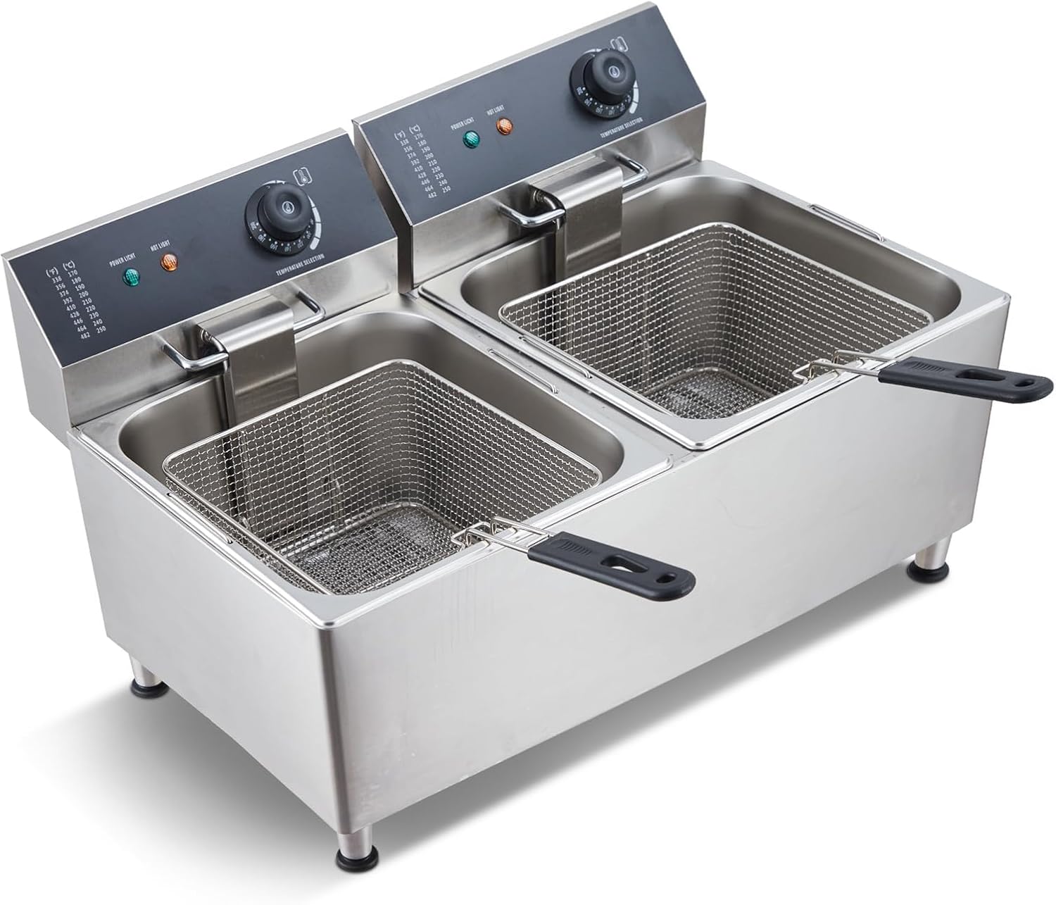 Fryer Basket Commercial Stainless - Tacleekii 11L Dual Tank Commercial Electric