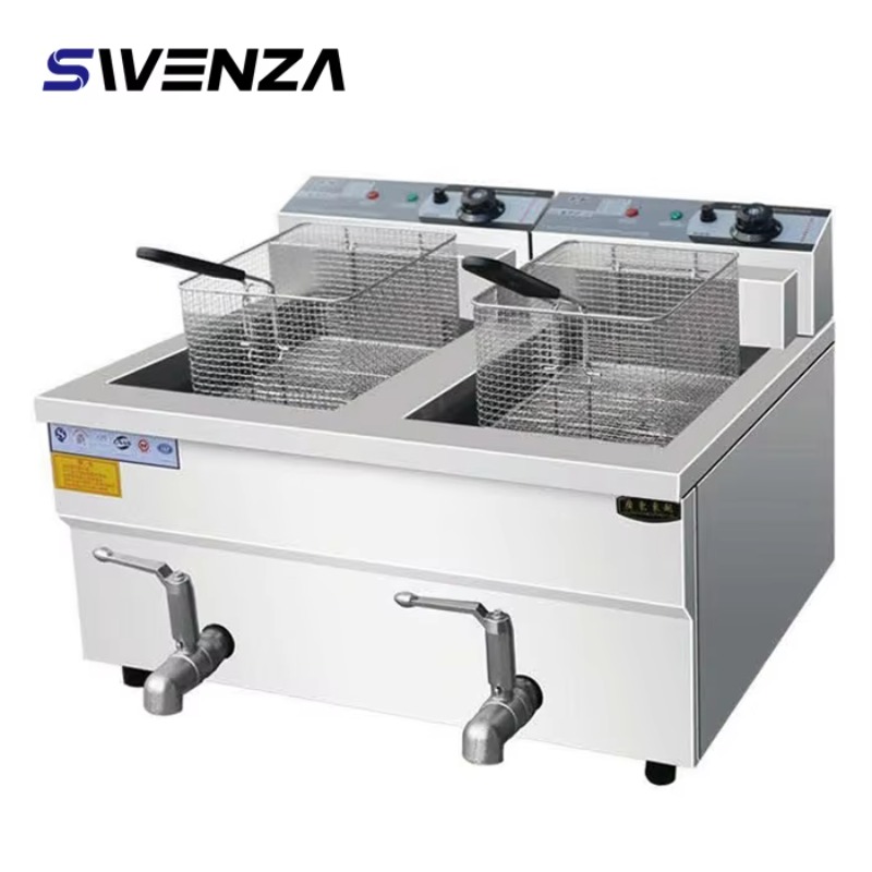 Countertop Deep Fryer With Timer - Electric Deep Fryer With Basket &