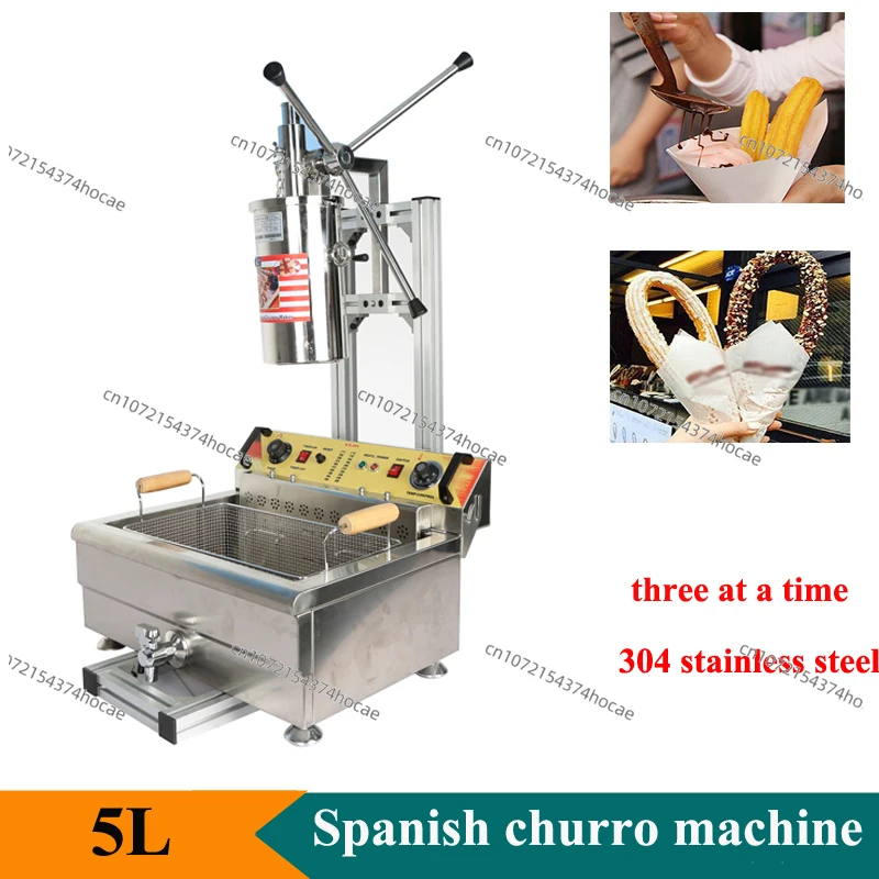 Electric Churro Maker Machine - 5L Professional Churros Maker Machine Spanish