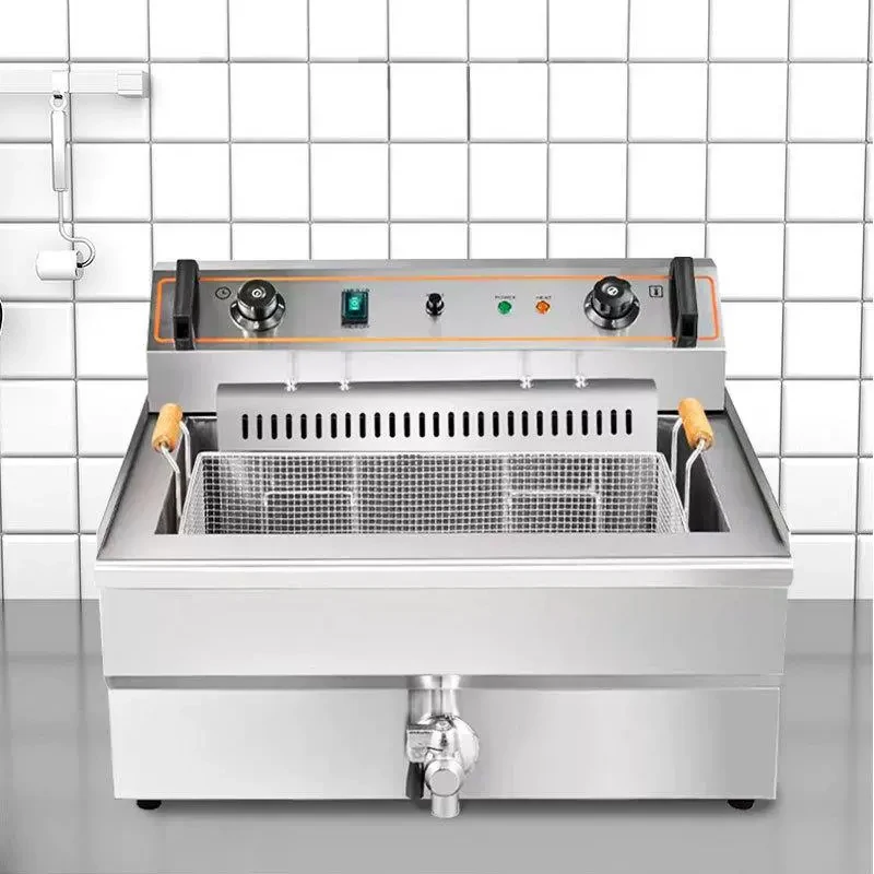 Countertop Deep Fryer With Timer - Electric Deep Fryer Single Tank Fryer