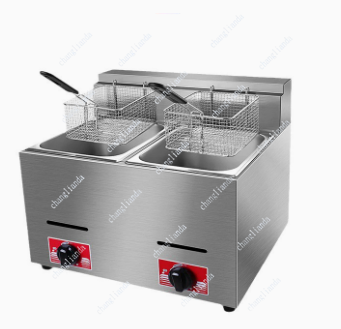 Commercial Gas Deep Fryer Propane - Commercial LPG Gas Deep Fryer With