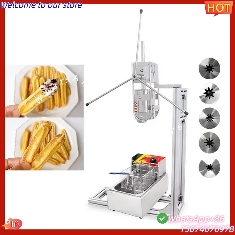 Electric Churro Maker Machine - 2026 Factory Supply Manual Stainless Steel