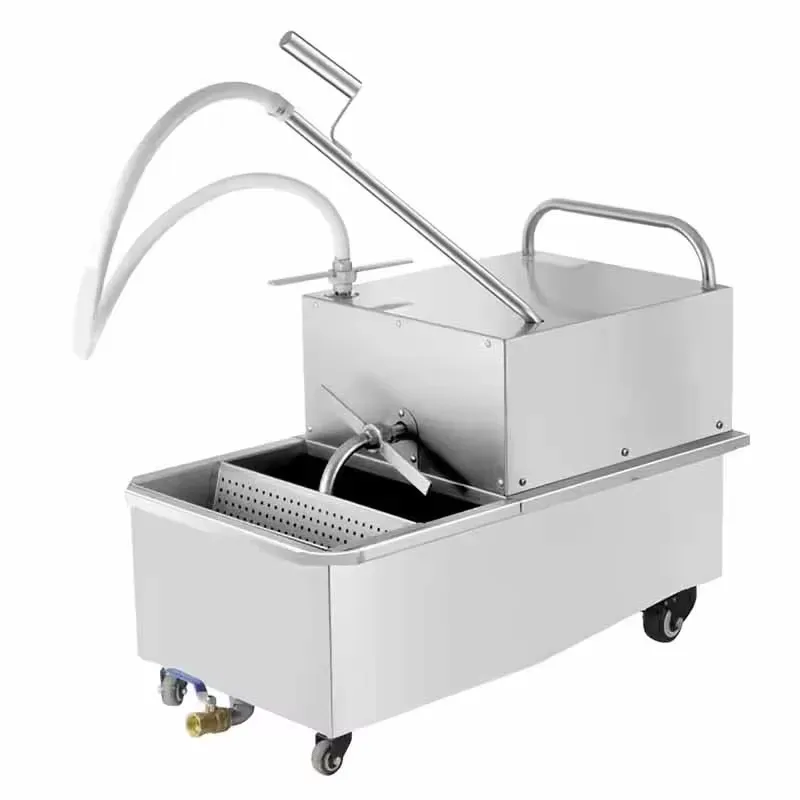 Fryer Oil Filtration Machine - YWM Certificate Commercial 48L Stainless Steel