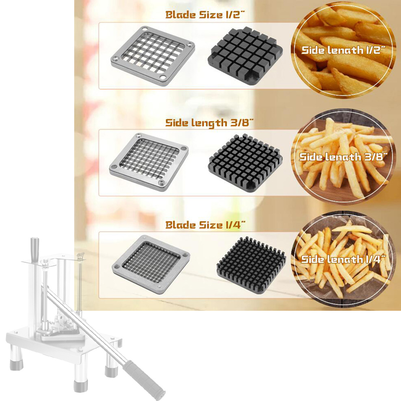 Manual Potato Slicer Stainless - Commercial French Fry Cutter review and price