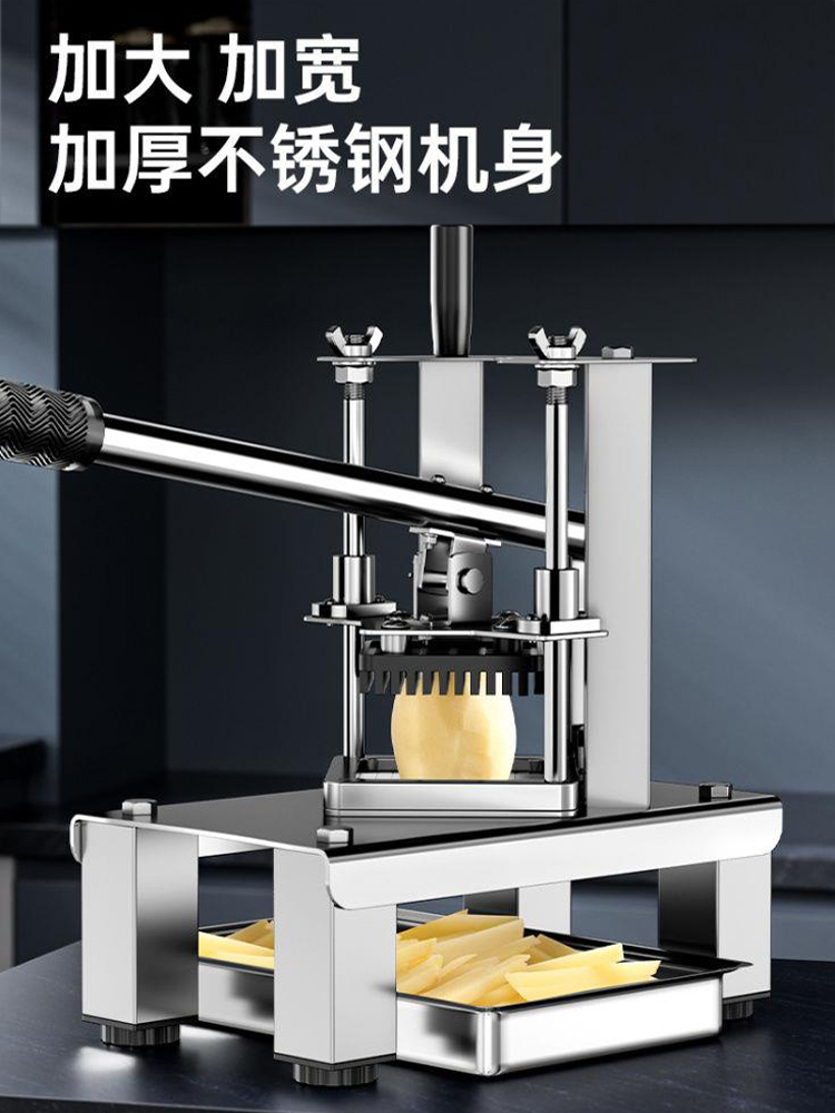 Manual Potato Slicer Stainless - Commercial French Fry Cutter review and price