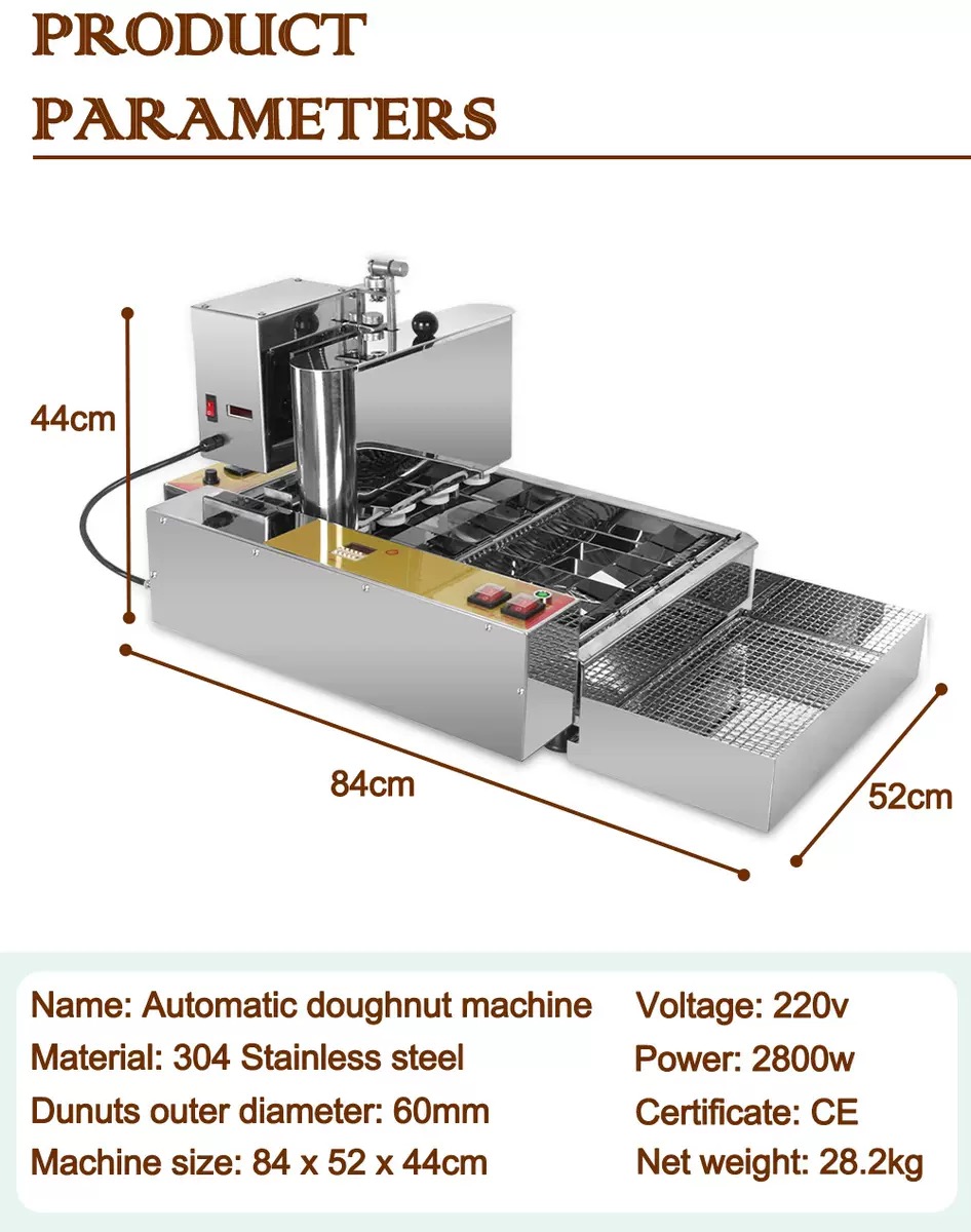 2800W Electric Commercial 4 Ro - Commercial Donut Fryer Electric review and price