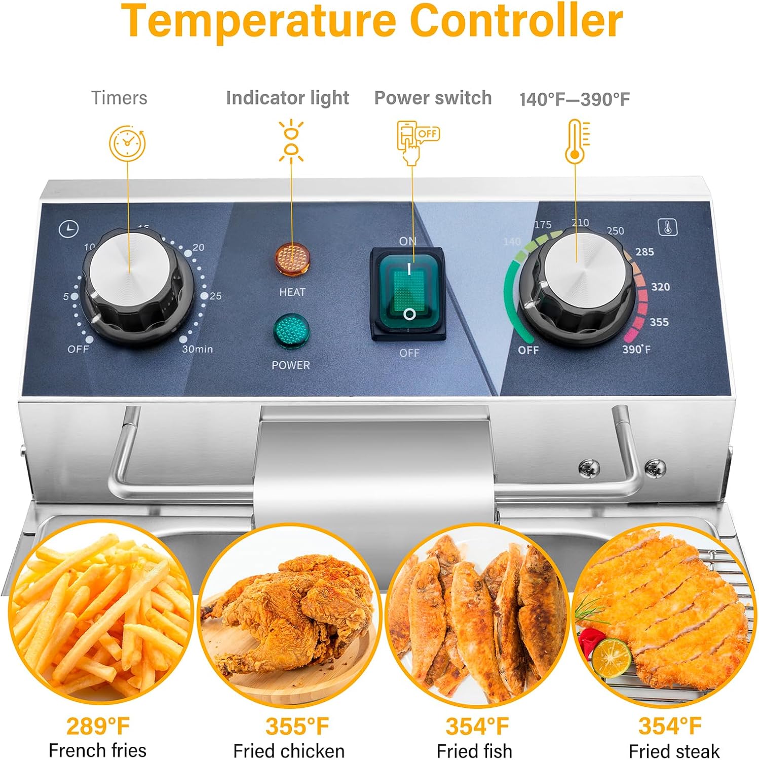 ^Electric Deep Fryer - 13L 13. - Fryer Basket Commercial Stainless review and price