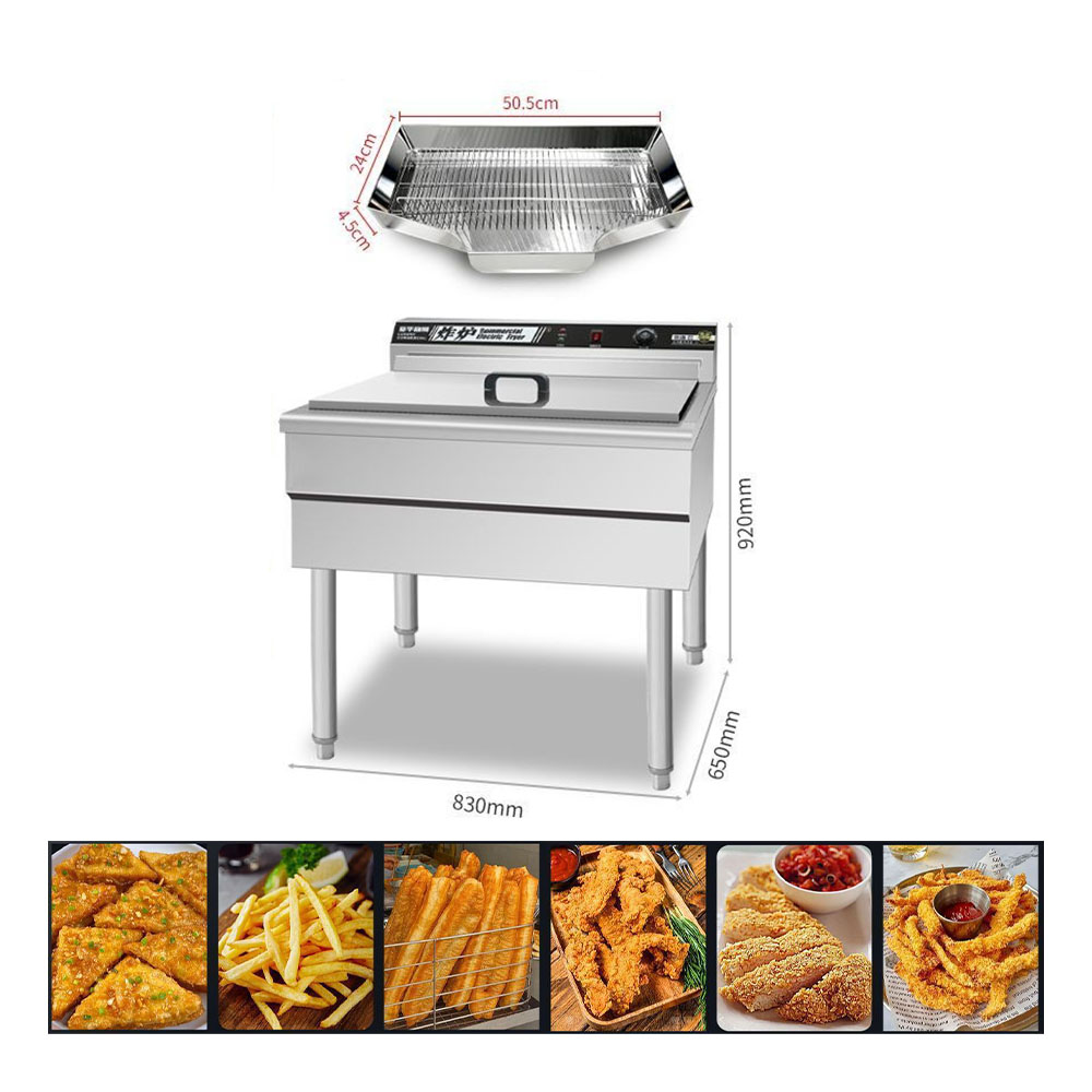 Large Commercial Stainless Ste - Countertop Deep Fryer With Timer review and price