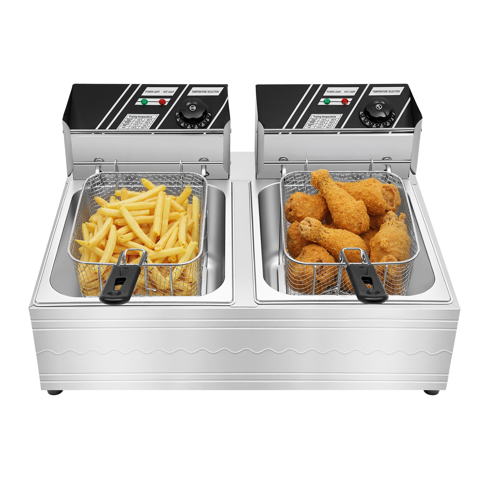 Dual Tank Electric Deep Fryer, - Fryer Basket Commercial Stainless review and price
