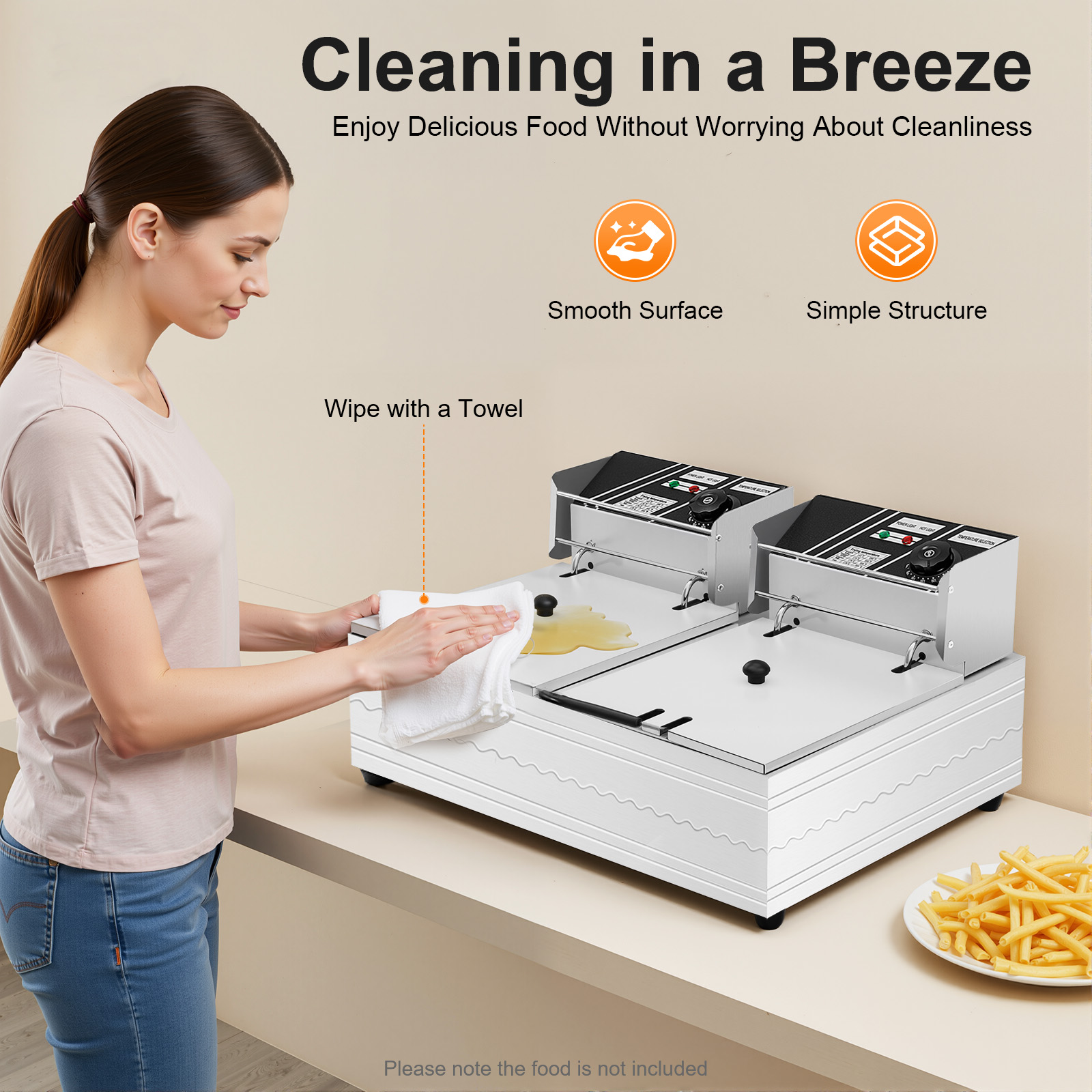 Dual Tank Electric Deep Fryer, - Fryer Basket Commercial Stainless review and price