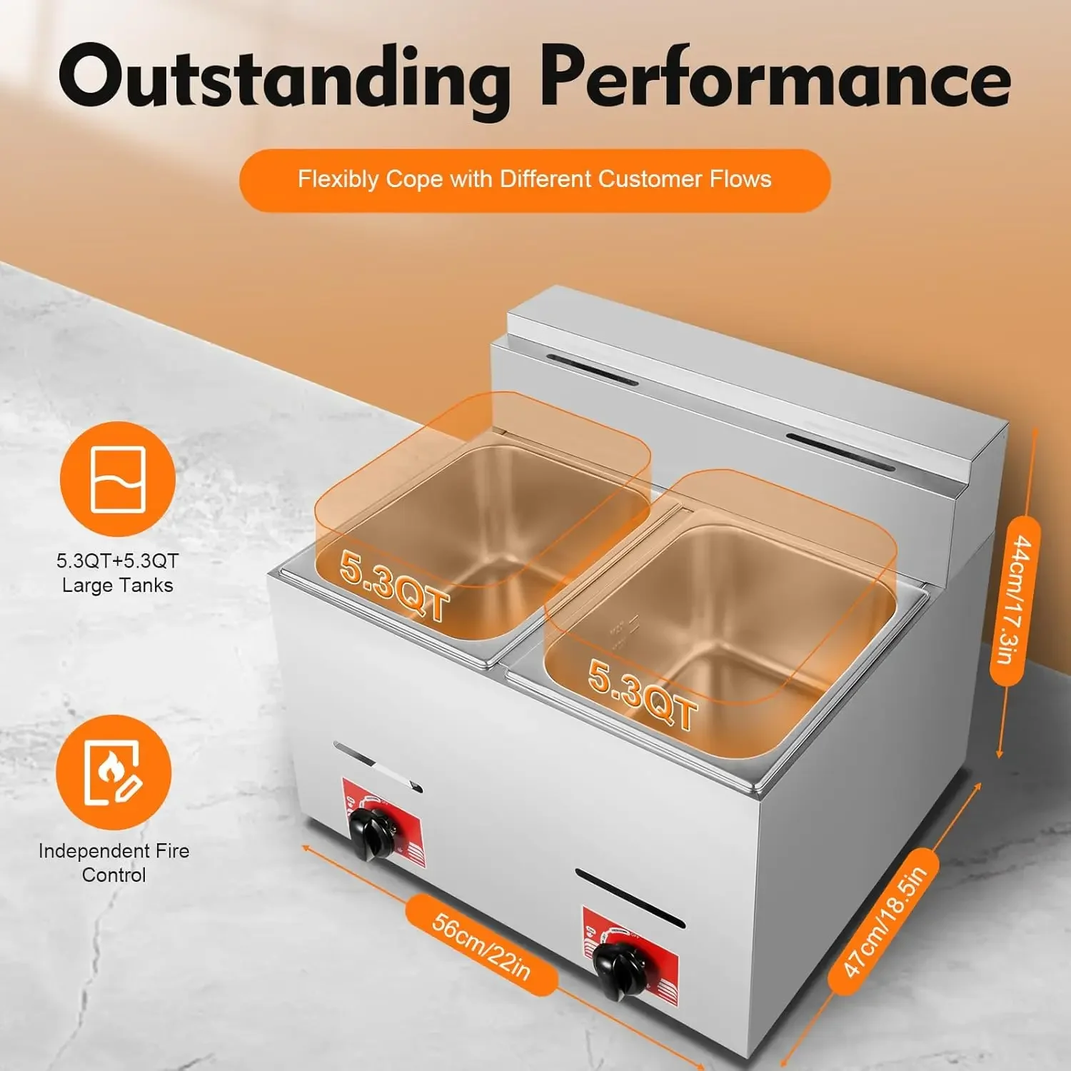 Commercial Gas Deep Fryer Coun - Commercial Gas Deep Fryer Propane review and price