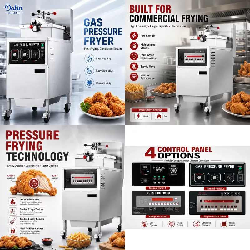 for Henny Chicken Electric Pre - Pressure Fryer Commercial Chicken review and price