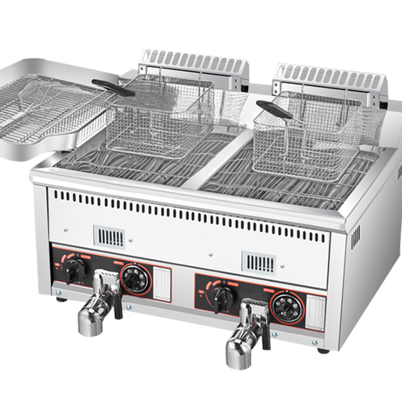 12L+12L Hot Selling Potato Chi - Commercial Gas Deep Fryer Propane review and price