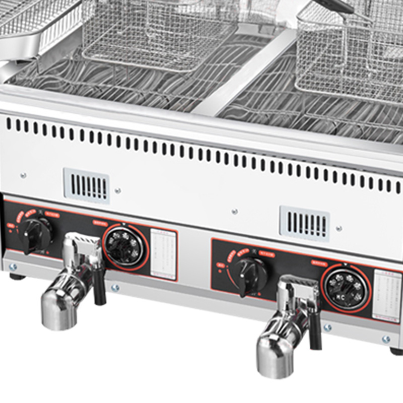12L+12L Hot Selling Potato Chi - Commercial Gas Deep Fryer Propane review and price