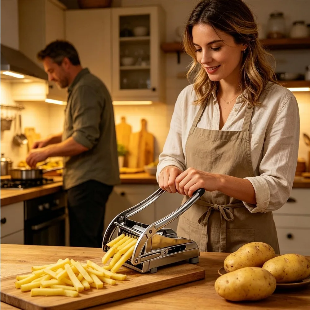 Stainless Manual Potato Cutter - Commercial French Fry Cutter review and price