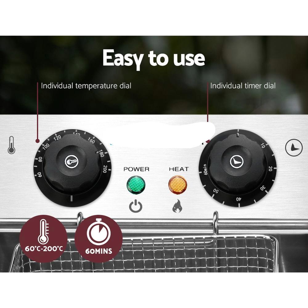 &For 20L Electric Commercial D - Fryer Basket Commercial Stainless review and price