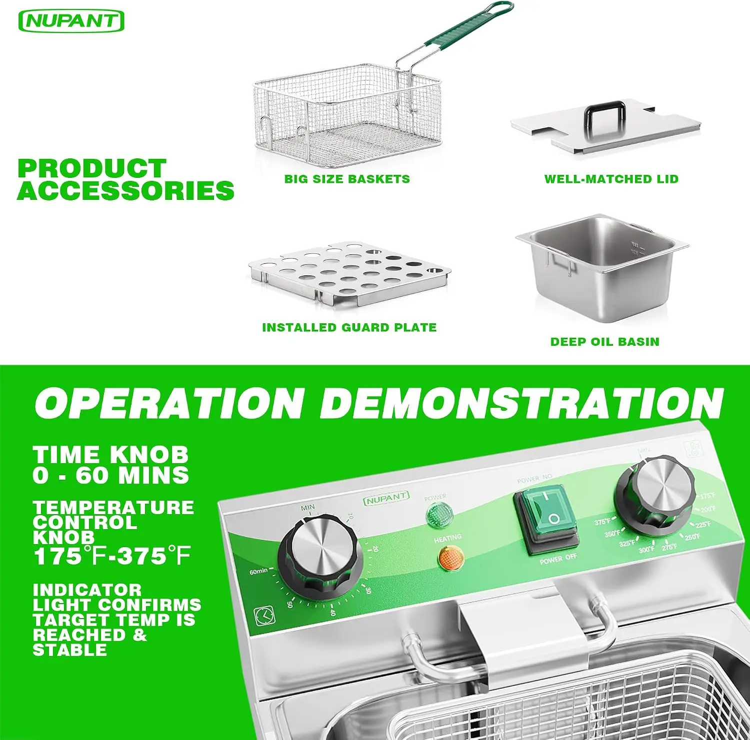 ^20L/21.2QT Commercial Deep Fr - Countertop Deep Fryer With Timer review and price