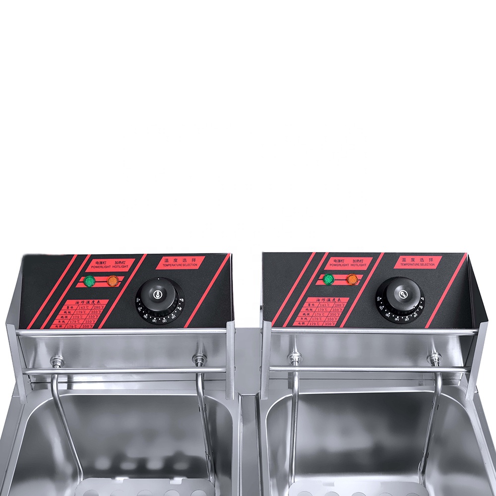 Double Tank Deep Fryer Machine - Fryer Basket Commercial Stainless review and price