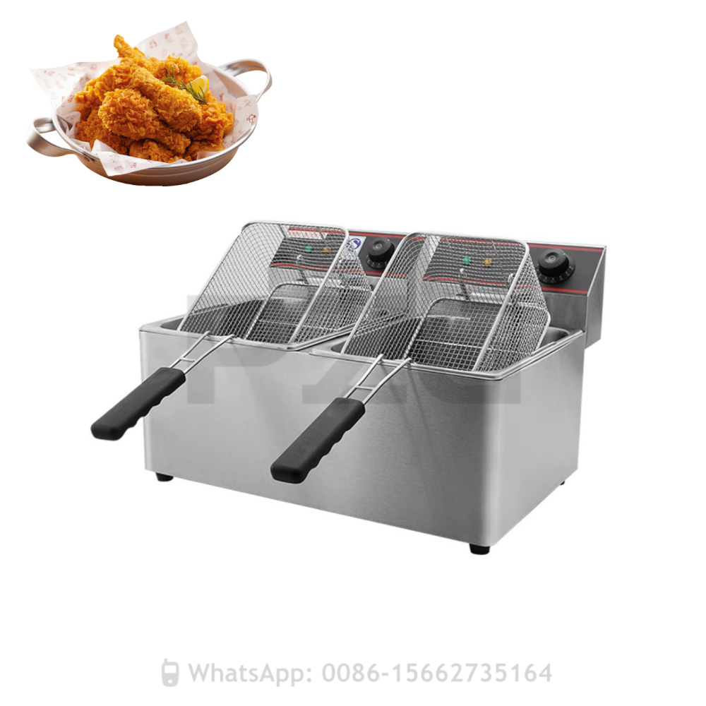 11L+11L Commercial Stainless S - Countertop Deep Fryer With Timer review and price