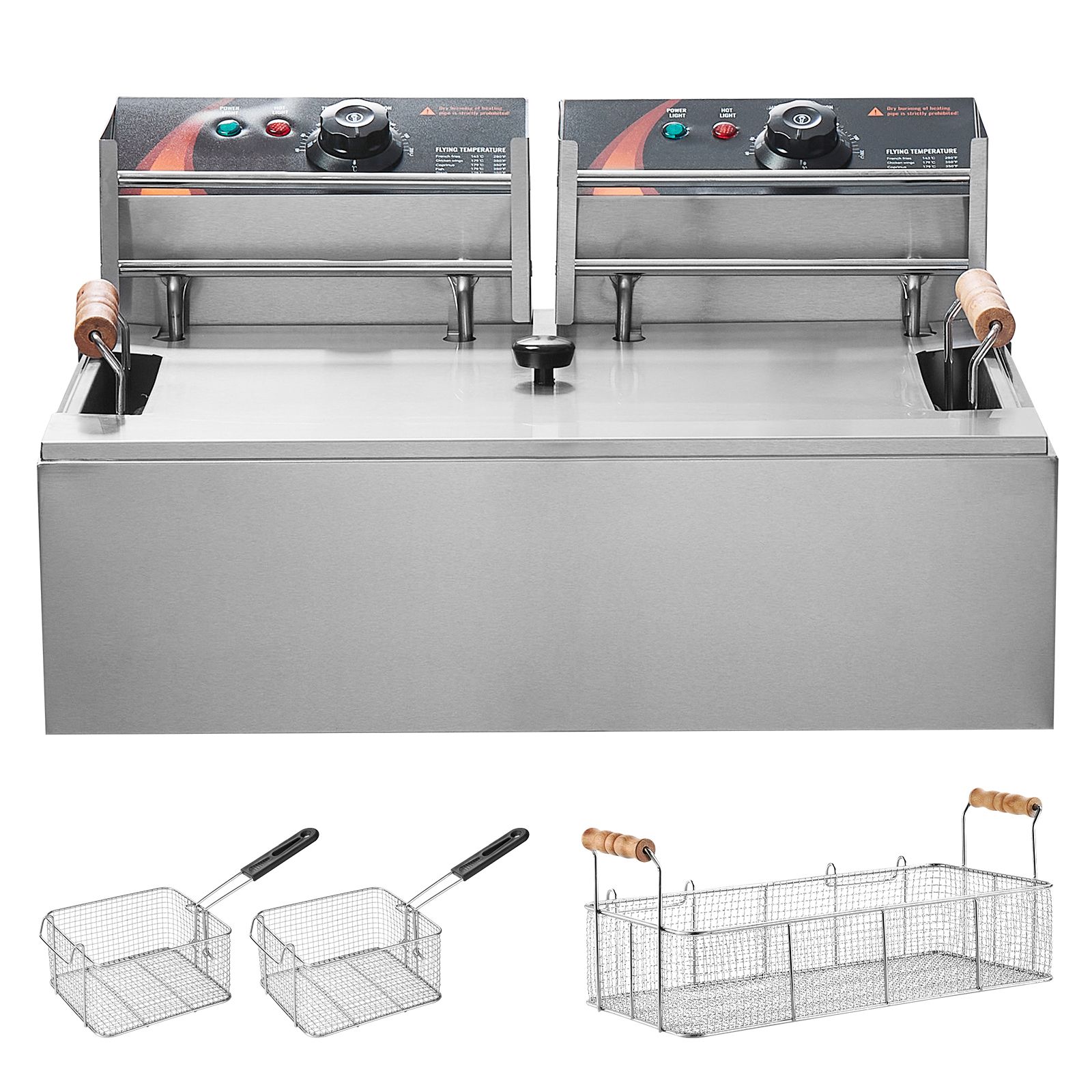 Commercial Deep Fryer, 3000W E - Fryer Basket Commercial Stainless review and price