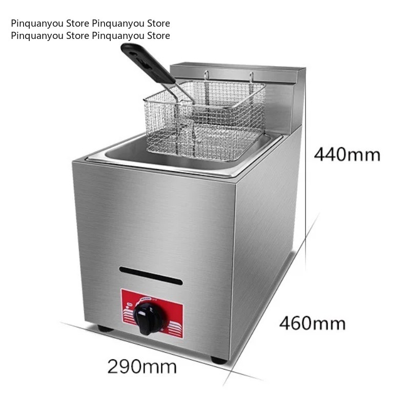 Stainless Steel Commercial LPG - Commercial Gas Deep Fryer Propane review and price