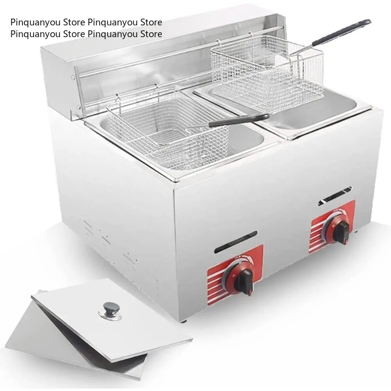 Stainless Steel Commercial LPG - Commercial Gas Deep Fryer Propane review and price