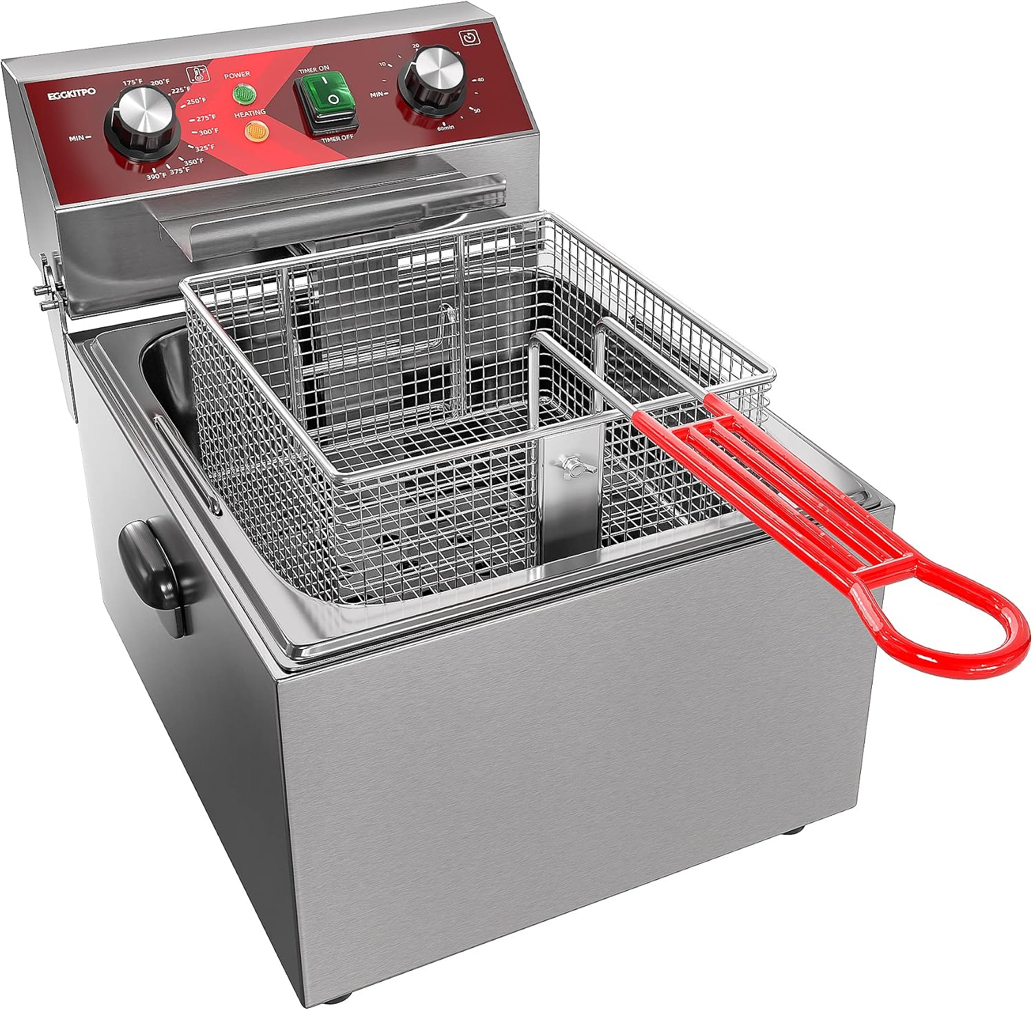 ^Electric Deep fryer Single Ta - Countertop Deep Fryer With Timer review and price