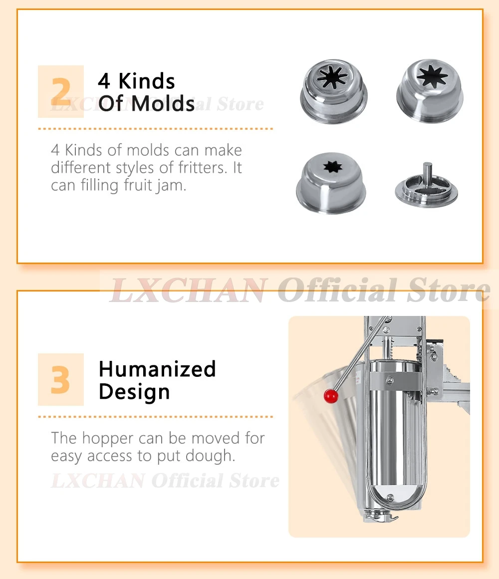 5L Spanish Churros Maker Kinne - Electric Churro Maker Machine review and price