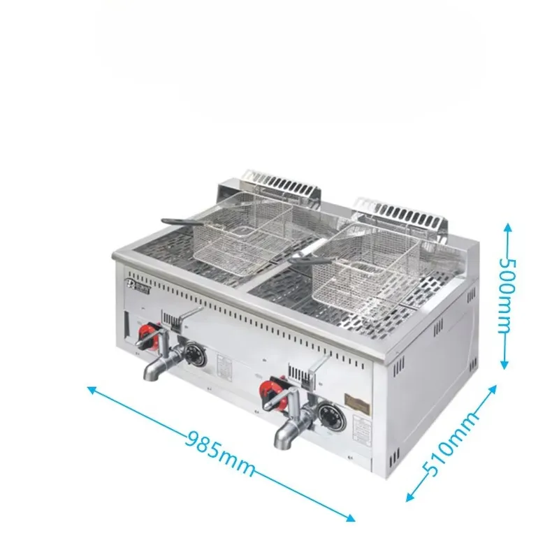 20L*2 Double Tank Stainless St - Countertop Deep Fryer With Timer review and price