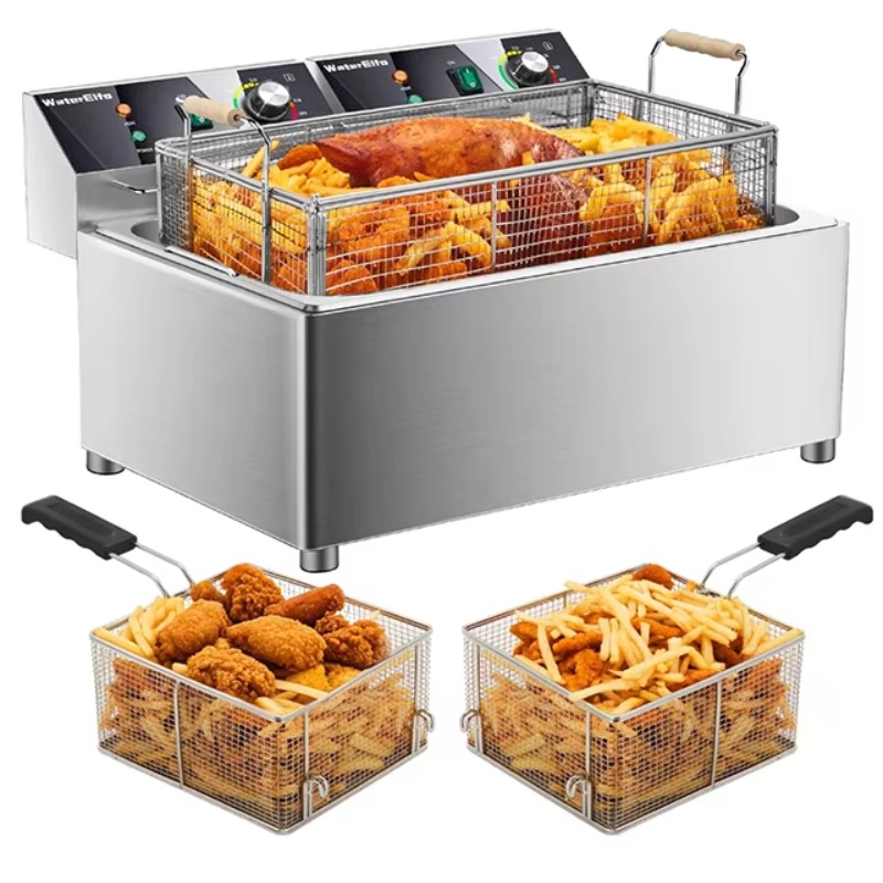 Electric Deep Fryer With Baske - Countertop Deep Fryer With Timer review and price