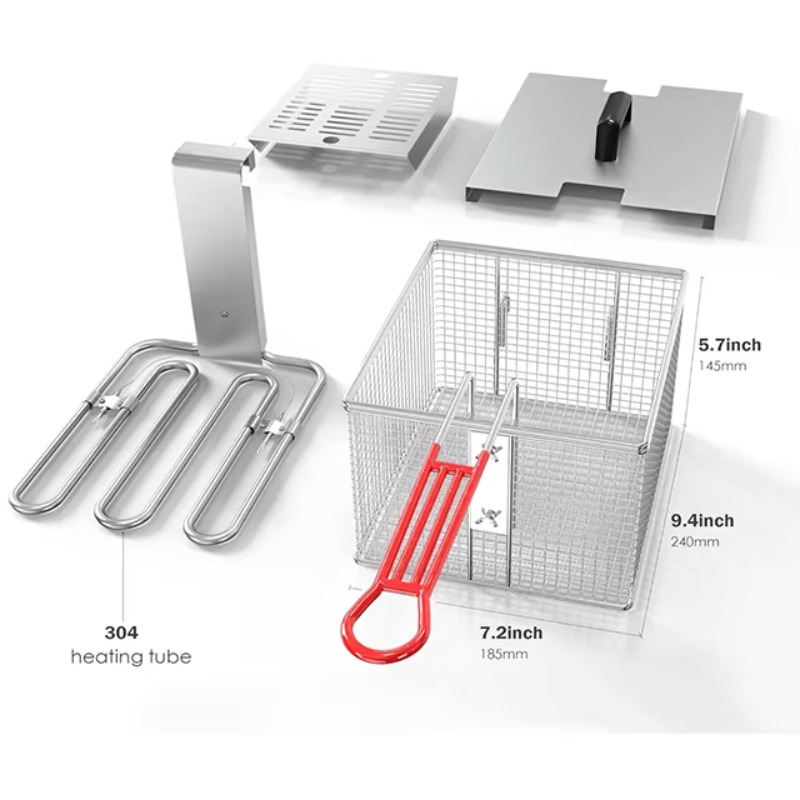 Electric Deep Fryer With Baske - Countertop Deep Fryer With Timer review and price