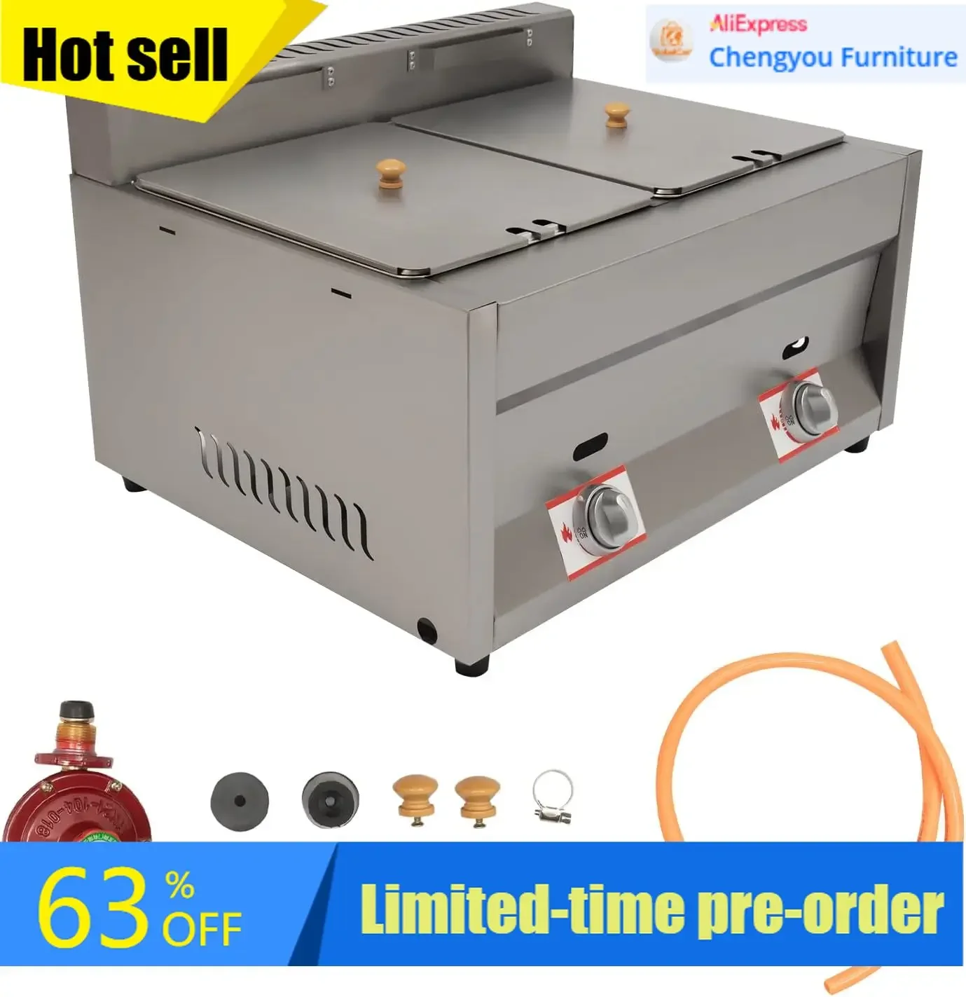 Commercial Countertop Deep Fry - Commercial Gas Deep Fryer Propane review and price