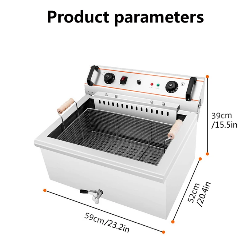 Electric Deep Fryer Single Tan - Countertop Deep Fryer With Timer review and price