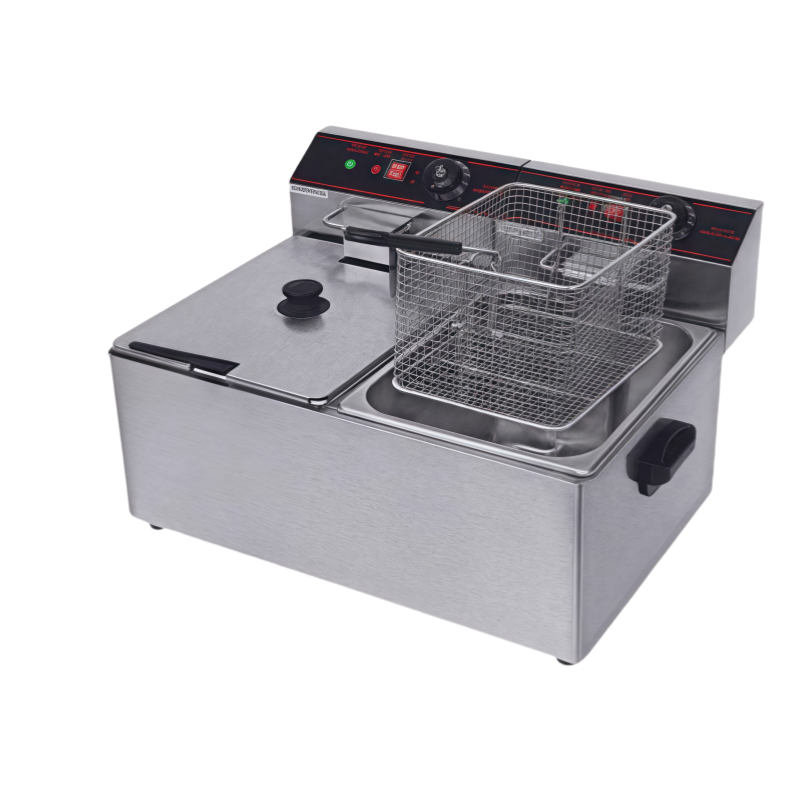 CE Certification  6L 8L 12L 16 - Commercial Deep Fryer Double Tank 12L review and price