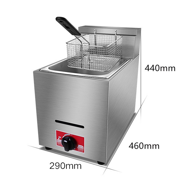Commercial Stainless Steel LPG - Commercial Gas Deep Fryer Propane review and price