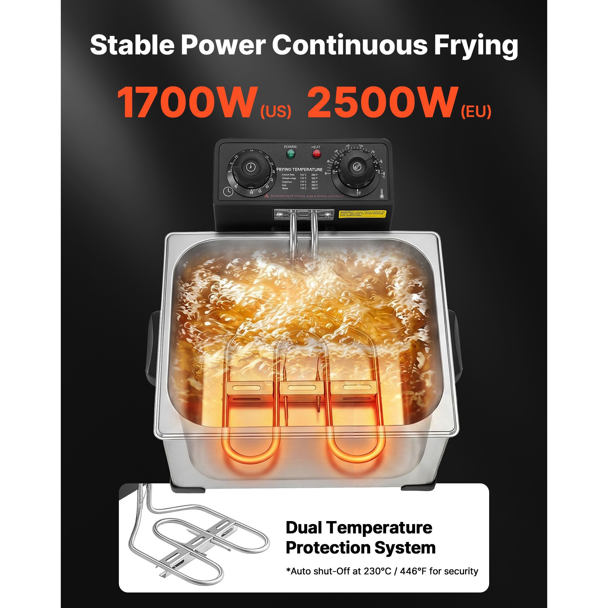 Commercial Electric Deep Fryer - Countertop Deep Fryer With Timer review and price