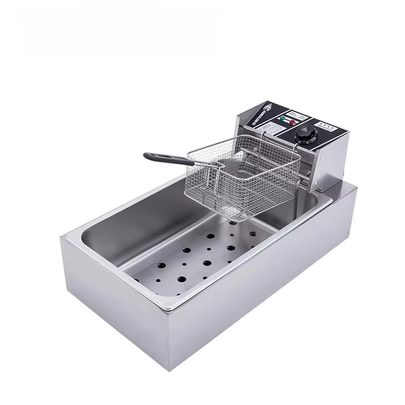 12L Electric Commercial Deep F - Fryer Basket Commercial Stainless review and price