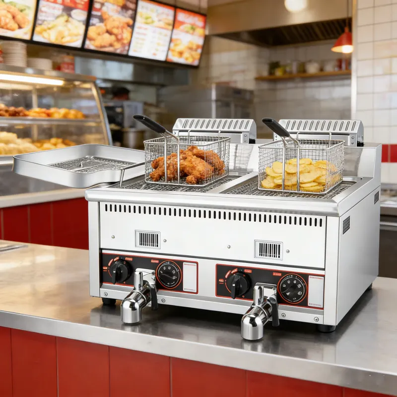 2026 High Quality 12L+12L Comm - Commercial Deep Fryer Double Tank 12L review and price