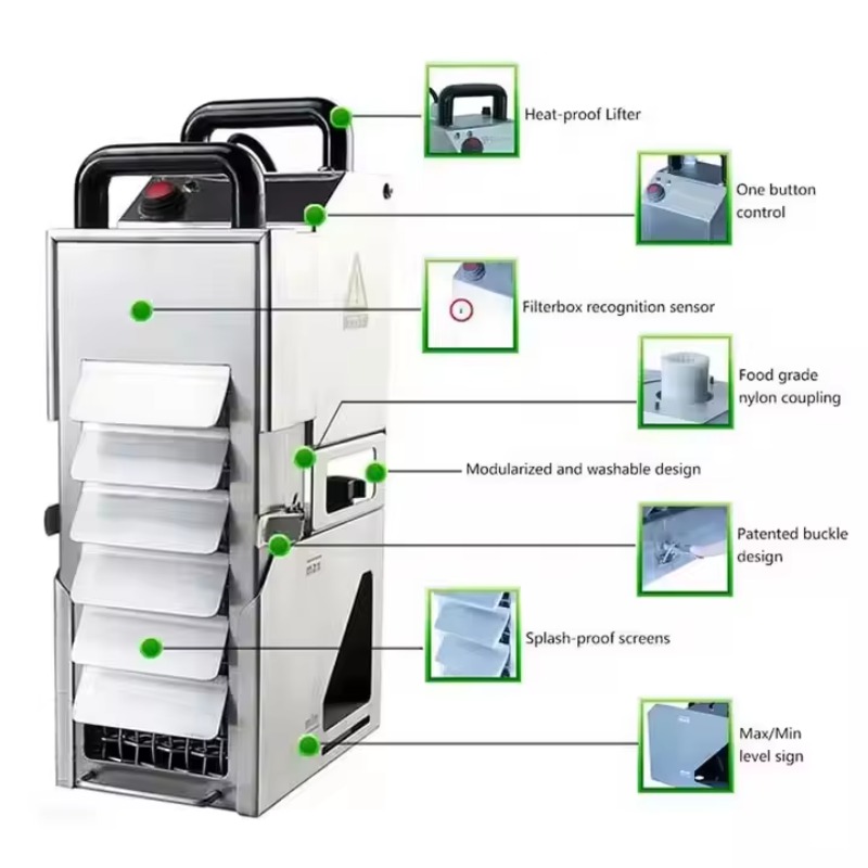 Oil Capacity Oil Filtration Sy - Fryer Oil Filtration Machine review and price