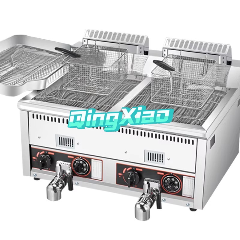 12L+12L Hot Selling Potato Chi - Commercial Gas Deep Fryer Propane review and price