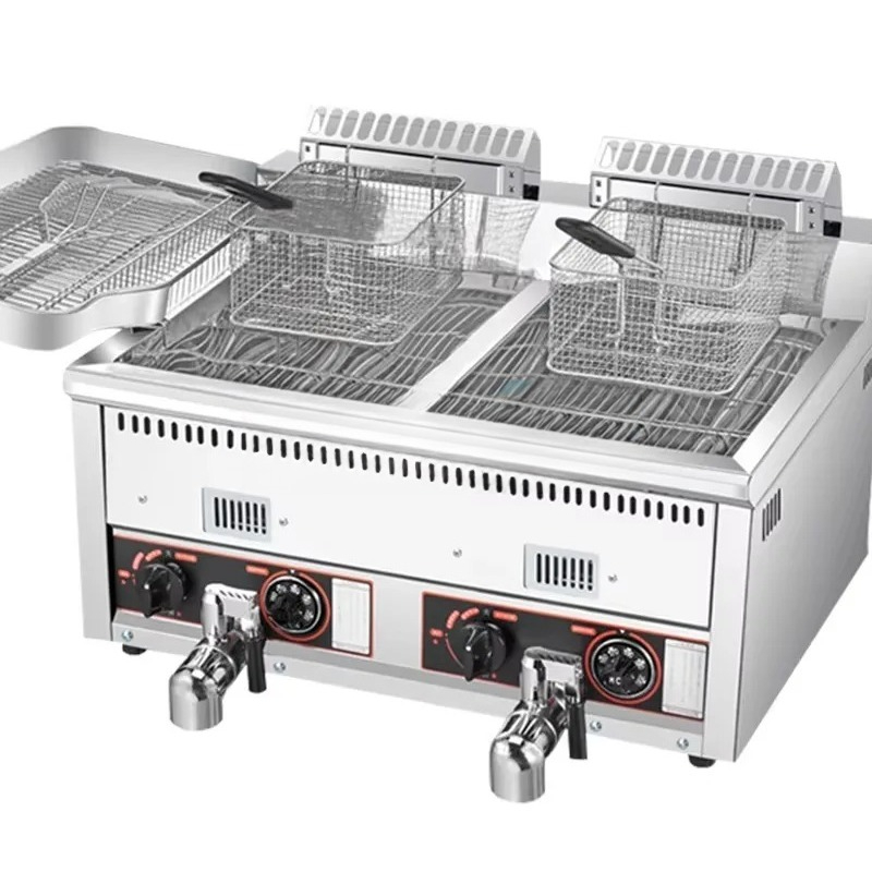12L+12L Hot Selling Potato Chi - Commercial Gas Deep Fryer Propane review and price